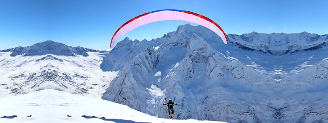 Trip Voucher - Paragleiten im Winter die Freizeit spüren und schwerelos über die Tiroler Bergwelt fliegen. Auch für Anfänger werden Flüge, Tandemflüge angeboten.