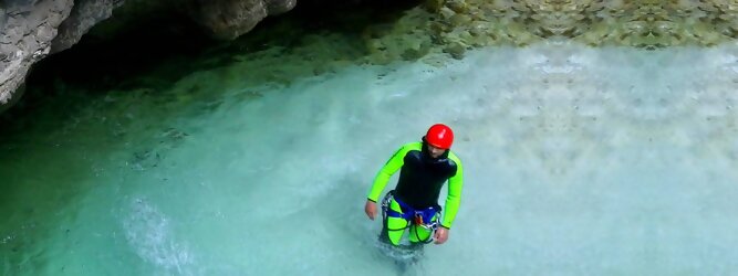 Trip Voucher - Canyoning - Die Hotspots für Rafting und Canyoning. Abenteuer Aktivität in der Tiroler Natur. Tiefe Schluchten, Klammen, Gumpen, Naturwasserfälle.